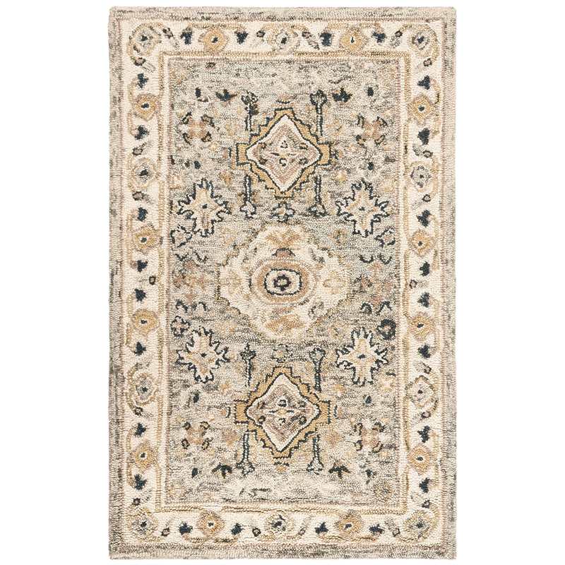 Safavieh Aspen 3' x 5' Hand Tufted Wool Rug in Moss and Ivory