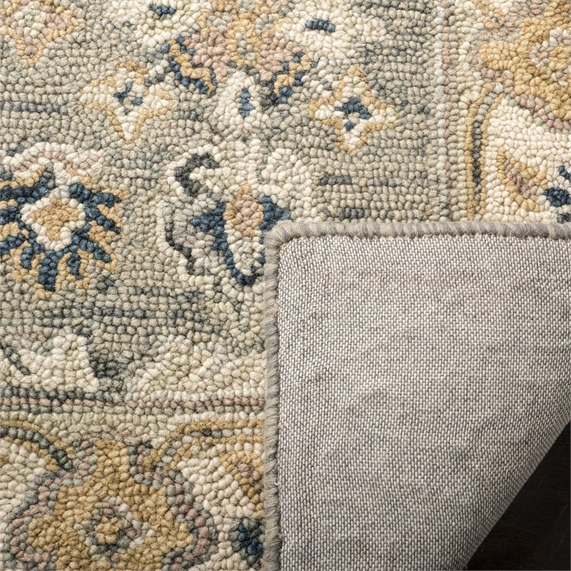 Safavieh Aspen 3' x 5' Hand Tufted Wool Rug in Moss and Ivory