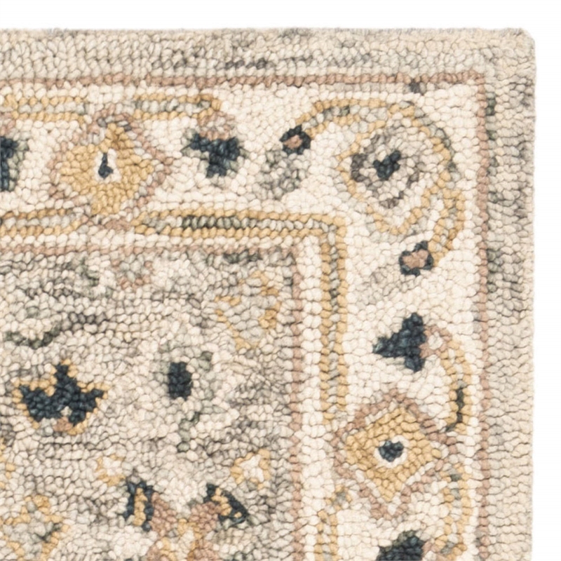 Safavieh Aspen 3' x 5' Hand Tufted Wool Rug in Moss and Ivory