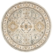 Safavieh Aspen 7' Round Hand Tufted Wool Rug in Moss and Ivory