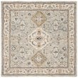 Safavieh Aspen 7' Square Hand Tufted Wool Rug in Moss and Ivory