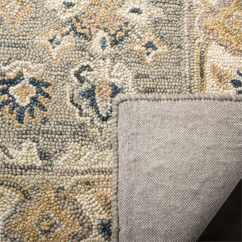 Safavieh Aspen 8' x 10' Hand Tufted Wool Rug in Moss and Ivory