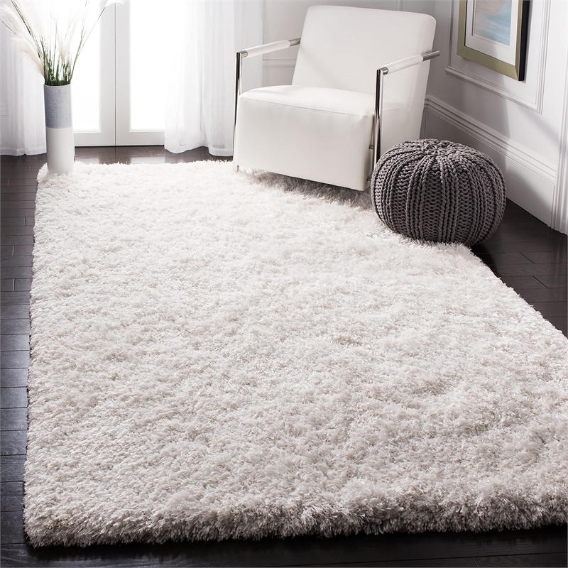 Safavieh Atlantic 3' x 5' Hand Tufted Shag Rug in Ivory