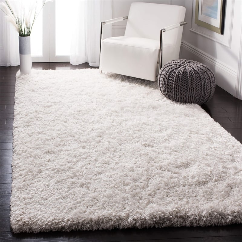 Safavieh Atlantic 8' x 10' Hand Tufted Shag Rug in Ivory