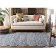 Safavieh Cape Cod 8' x 10' Hand Woven Jute Rug in Blue and Natural
