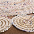 Safavieh Cape Cod 3' Round Hand Woven Jute Rug in Ivory and Natural