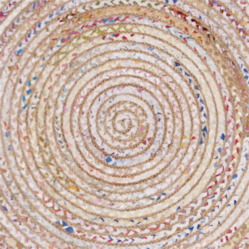 Safavieh Cape Cod 3' Round Hand Woven Jute Rug in Ivory and Natural