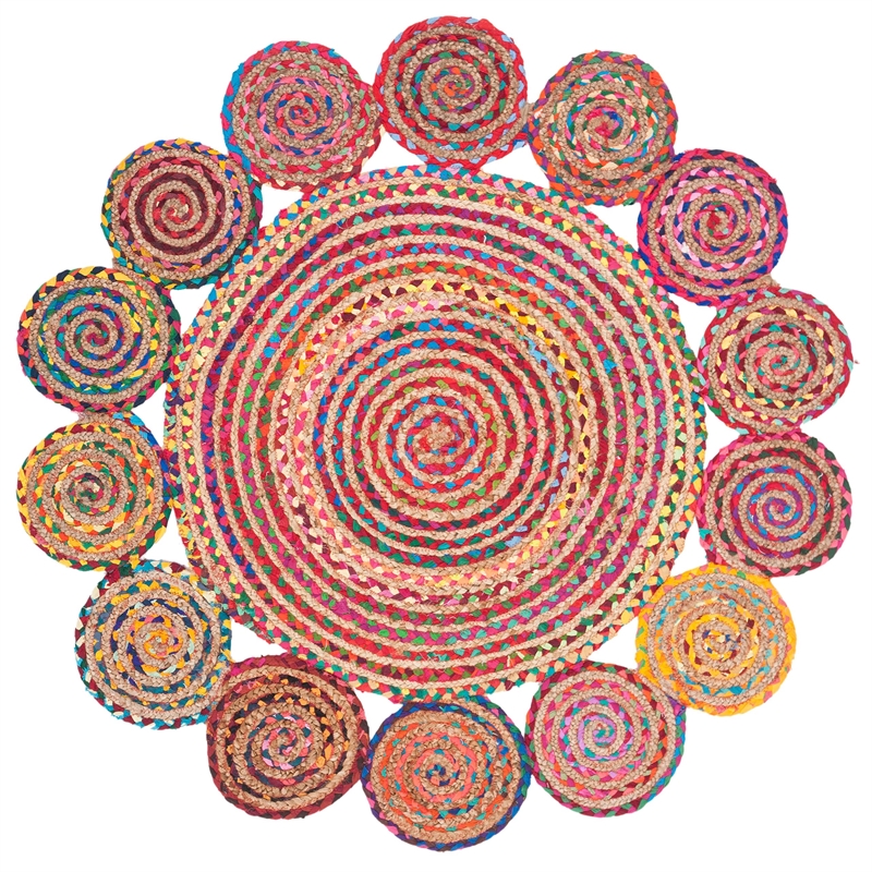 Safavieh Cape Cod 4' Round Hand Woven Jute Rug