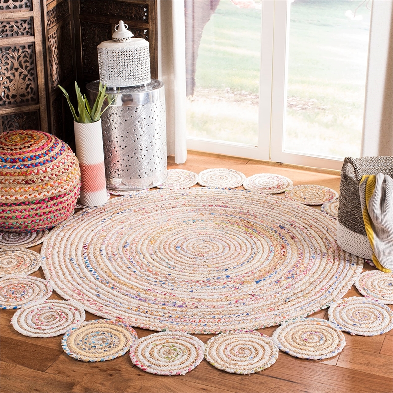 Safavieh Cape Cod 4' Round Hand Woven Jute Rug