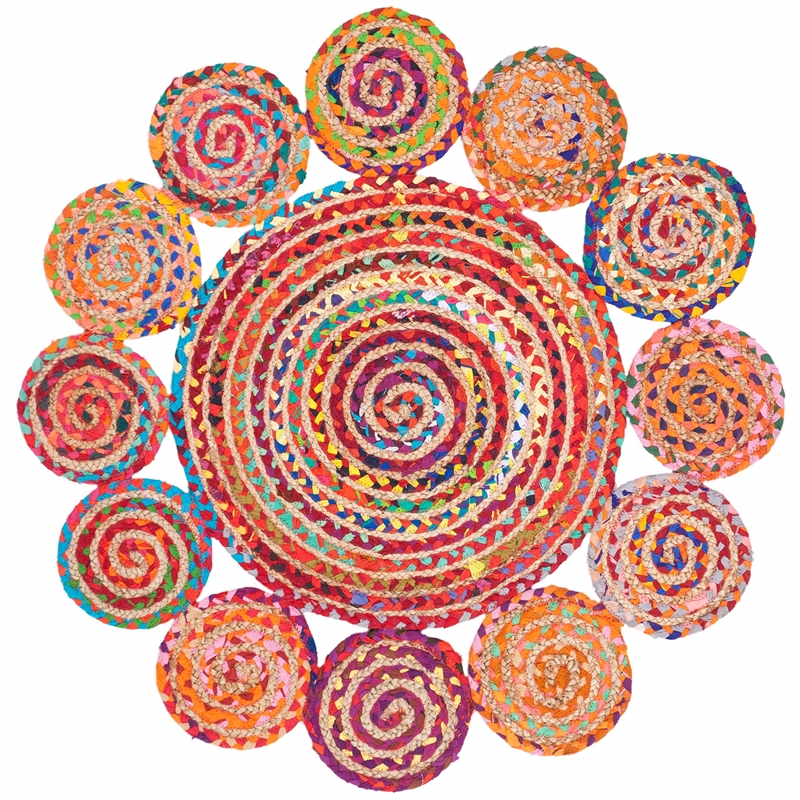 Safavieh Cape Cod 4' Round Hand Woven Jute Rug