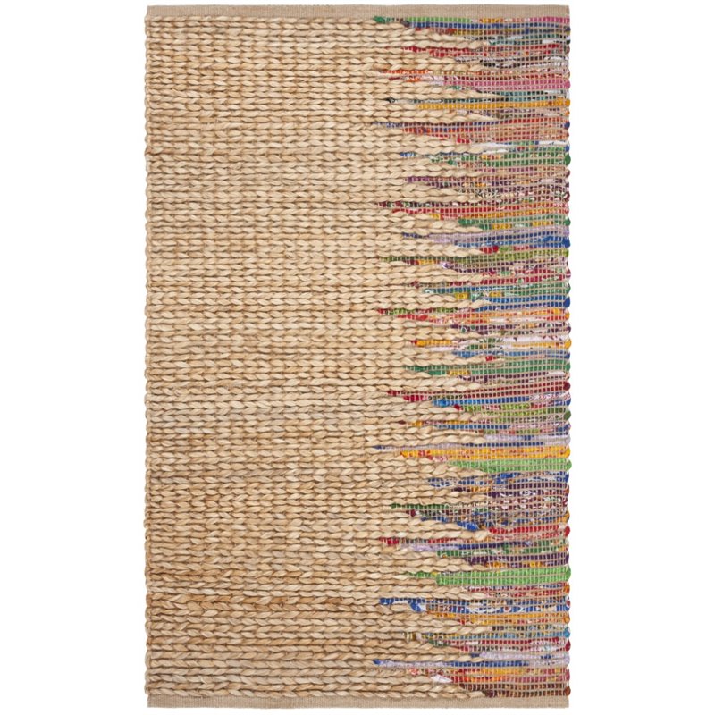 Safavieh Cape Cod 3' x 5' Hand Woven Jute Rug in Natural