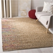 Safavieh Cape Cod 6' Square Hand Woven Jute Rug in Natural