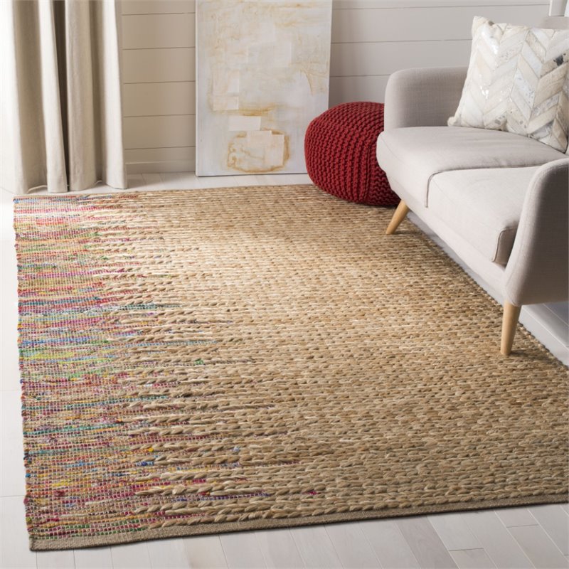 Safavieh Cape Cod 8' x 10' Hand Woven Jute Rug in Natural