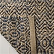 Safavieh Cape Cod 6' Square Hand Woven Jute Rug in Navy and Natural