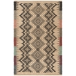Safavieh Cape Cod 6' x 9' Hand Woven Jute Rug in Natural and Black