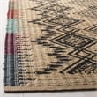 Safavieh Cape Cod 6' Square Hand Woven Jute Rug in Natural and Black