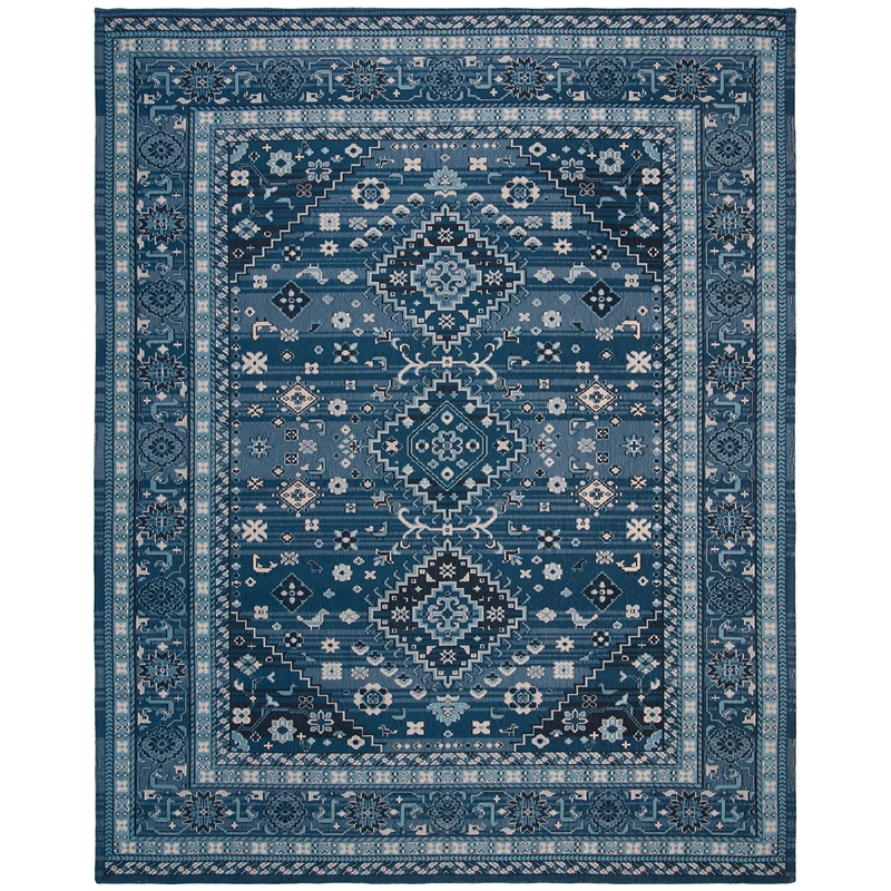 Safavieh Classic Vintage 8' x 10' Rug in Blue and Charcoal