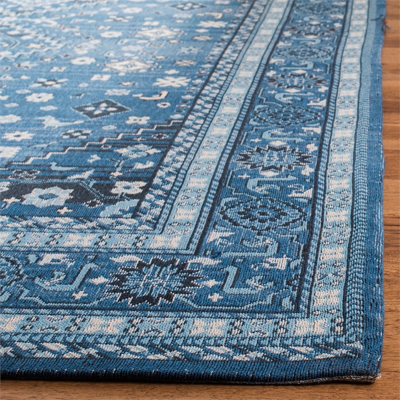 Safavieh Classic Vintage 8' x 10' Rug in Blue and Charcoal