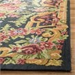 Safavieh Classic Vintage 6' x 9' Rug in Black and Rose