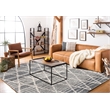 Safavieh Casablanca 5' x 8' Hand Tufted Wool Rug in Gray and Ivory