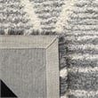 Safavieh Casablanca 5' x 8' Hand Tufted Wool Rug in Gray and Ivory