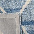 Safavieh Casablanca 5' x 8' Hand Tufted Wool Rug in Blue and Ivory