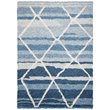 Safavieh Casablanca 5' x 8' Hand Tufted Wool Rug in Blue and Ivory
