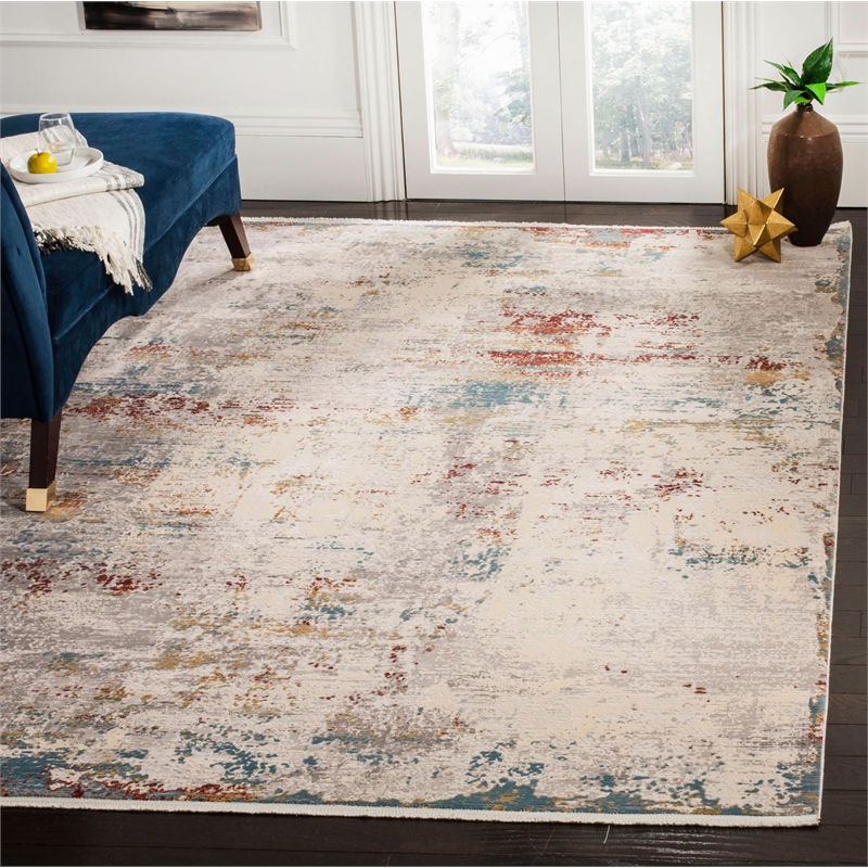 Safavieh Eclipse 8' x 10' Rug in Light Gray and Beige