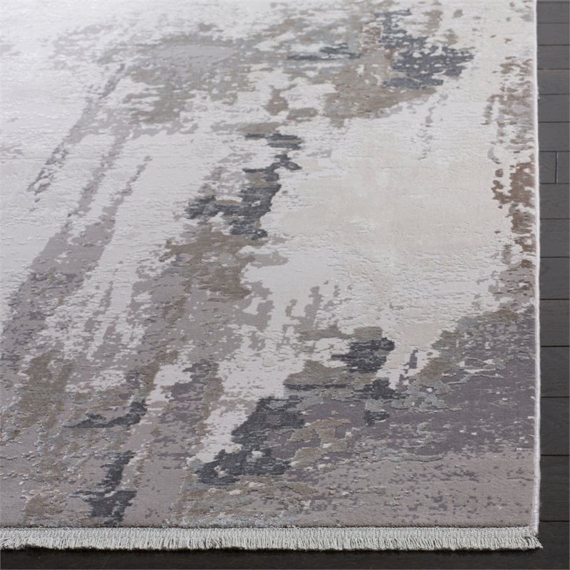 Safavieh Eclipse 8' x 10' Rug in Light Gray and Beige