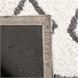 Safavieh Equinox 5' x 8' Hand Tufted Shag Rug in Cream and Gray