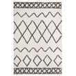 Safavieh Equinox 5' x 8' Hand Tufted Shag Rug in Cream and Gray