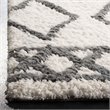 Safavieh Equinox 8' x 10' Hand Tufted Shag Rug in Cream and Gray