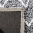 Safavieh Equinox 4' x 6' Hand Tufted Shag Rug in Gray and Cream