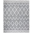 Safavieh Equinox 5' x 8' Hand Tufted Shag Rug in Gray and Cream