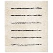 Safavieh Kenya 8' x 10' Hand Knotted Wool Rug in Ivory and Black