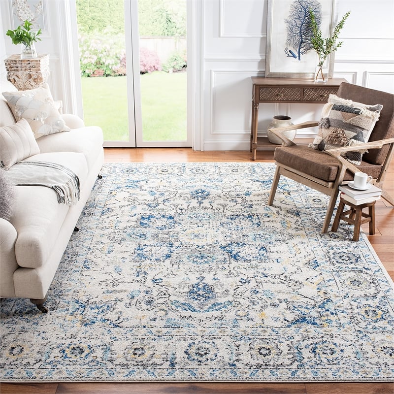 Safavieh Madison 9' x 12' Rug in Gray and Ivory