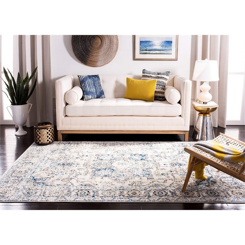 Safavieh Madison 9' x 12' Rug in Gray and Ivory
