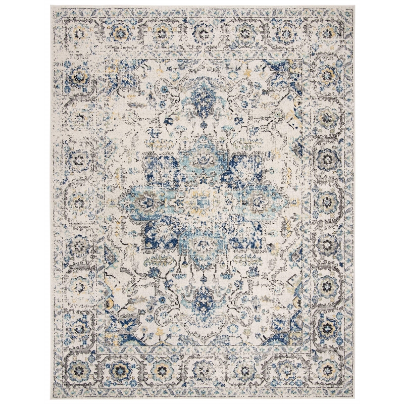 Safavieh Madison 8' x 10' Rug in Turquoise and Ivory