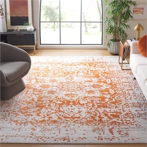 Safavieh Madison 8' x 10' Rug in Orange and Ivory
