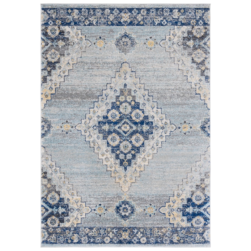 Safavieh Madison 4' x 6' Rug in Blue and Cream