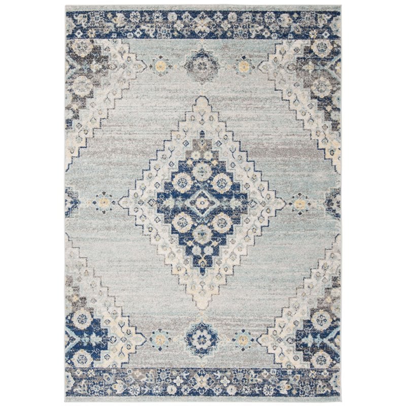 Safavieh Madison 9' x 12' Rug in Blue and Cream