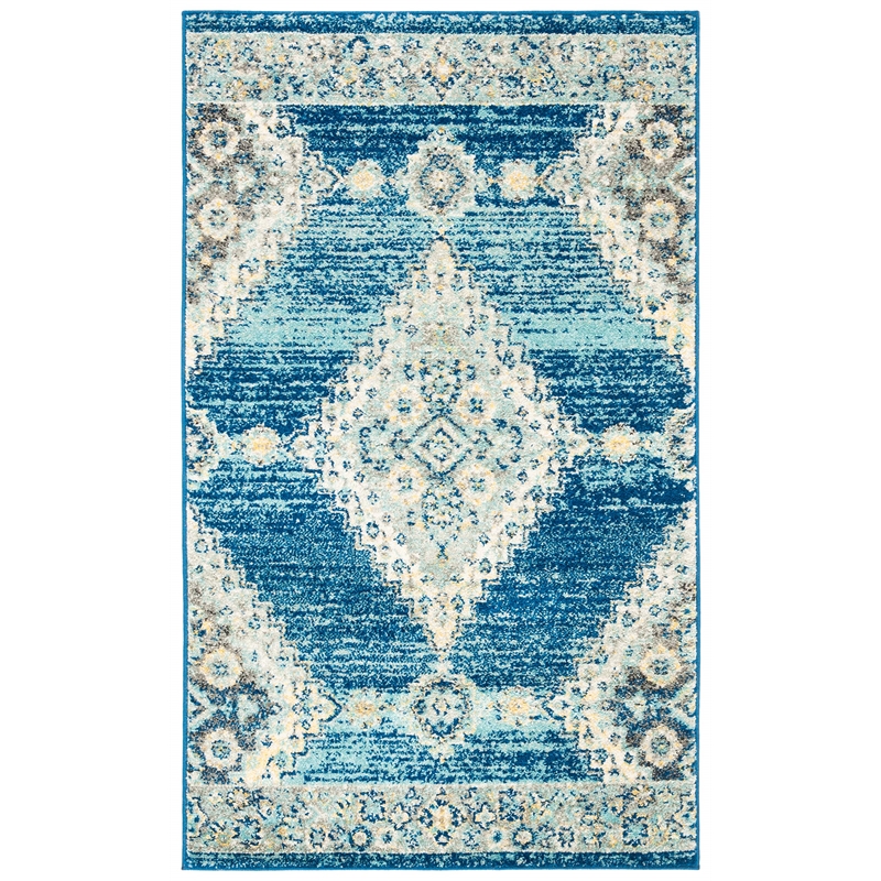 Safavieh Madison 3' x 5' Rug in Navy and Cream