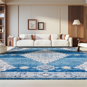 Safavieh Madison 8' x 10' Rug in Navy and Cream