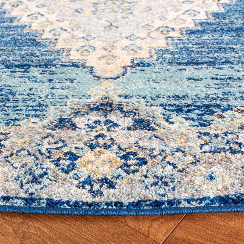 Safavieh Madison 8' x 10' Rug in Navy and Cream