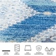 Safavieh Madison 8' x 10' Rug in Navy and Cream