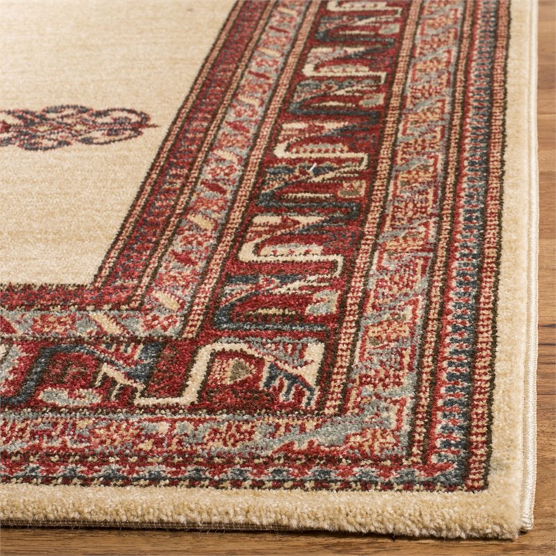Safavieh Mahal 9' x 12' Rug in Cream and Red