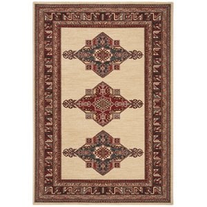 Safavieh Mahal 9' x 12' Rug in Cream and Red