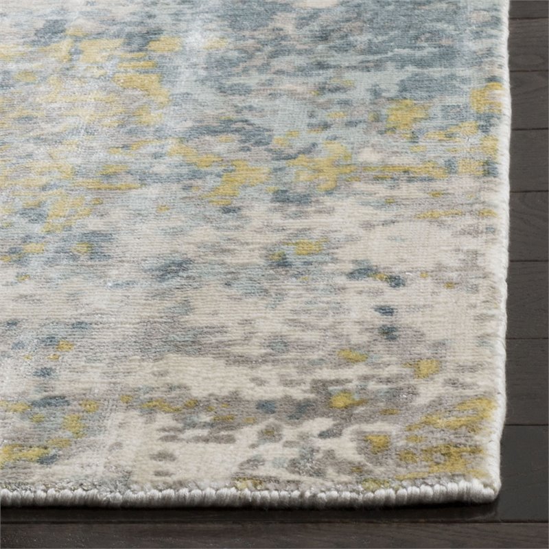 Safavieh Mirage 9' x 12' Hand Loomed Rug in Turquoise and Gray