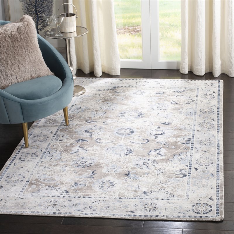 Safavieh Mirage 9' x 12' Hand Loomed Rug in Blue and Ivory