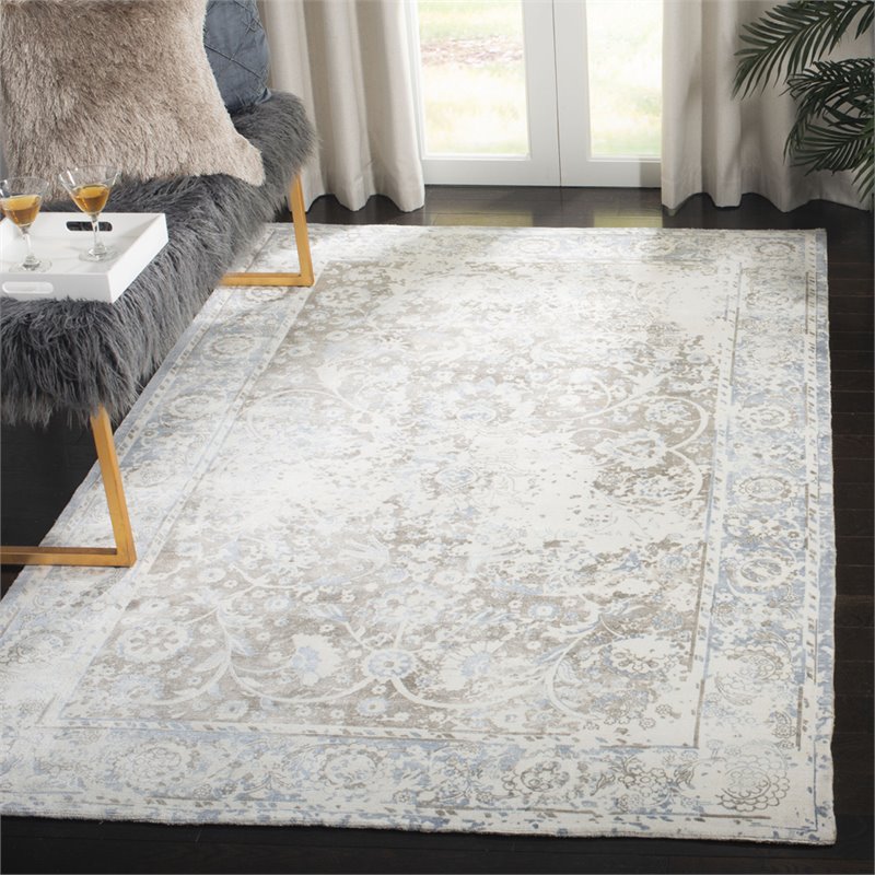 Safavieh Mirage 6' x 9' Hand Loomed Rug in Blue and Ivory